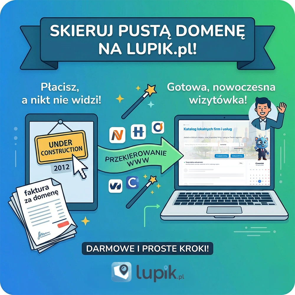 Opłacasz pustą domenę? Zrób z niej użytek i skieruj ją na swój profil!